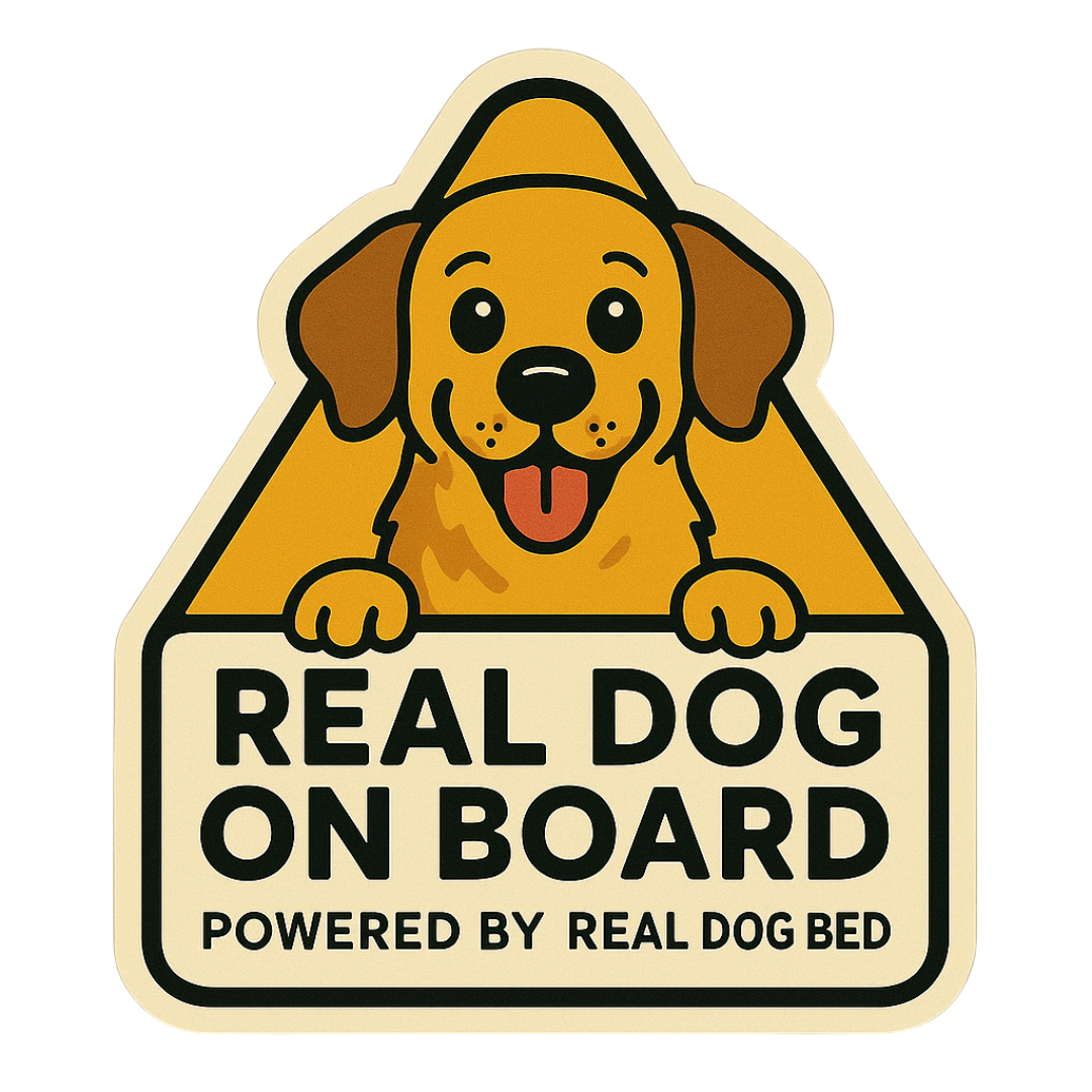 Real Dog On Board Sticker | Funny Pet Car Decal for Dog Lovers – Real ...